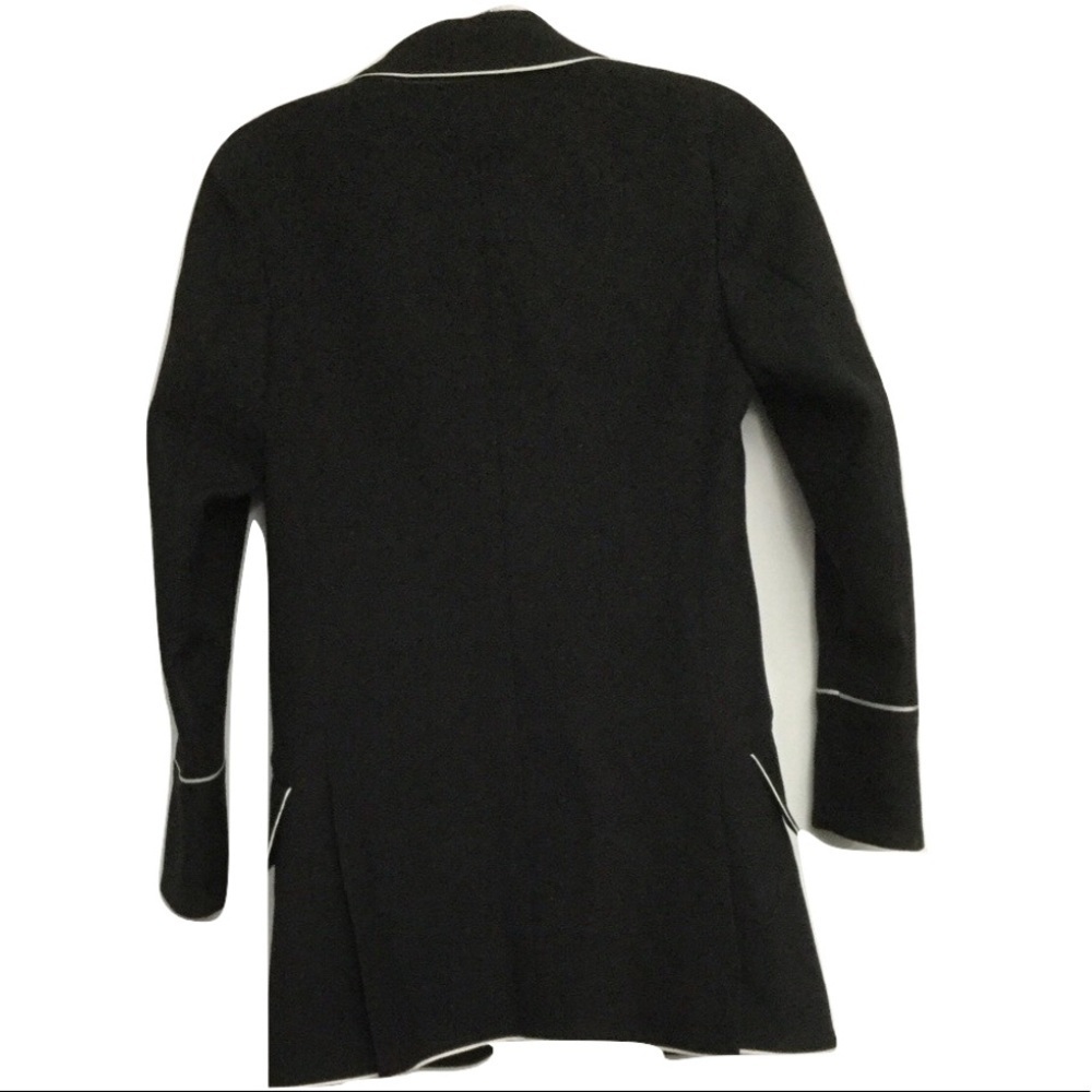 Gucci Wool Piped Blazer Sz Fits US 2-4 Black White - Picture 5 of 8